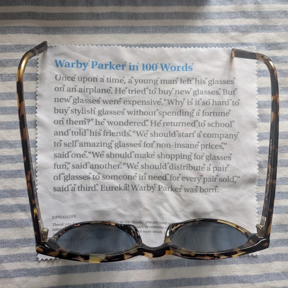 Warby Parker Black Sunglasses